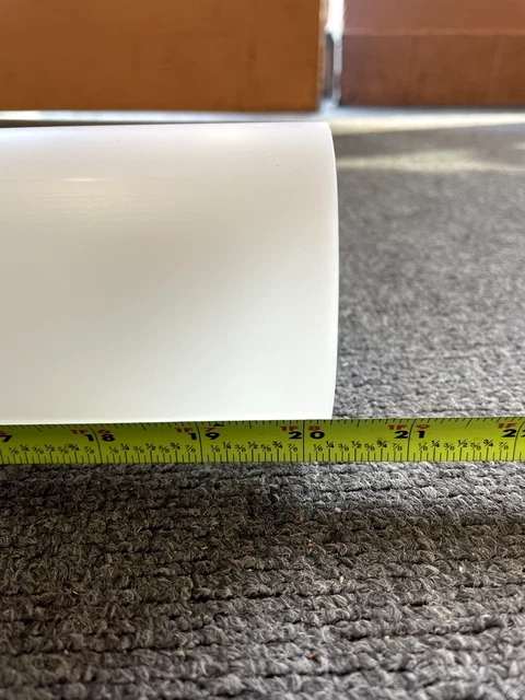 White Acrylic Tubing 24" L X 3-1/8" OD 3" ID