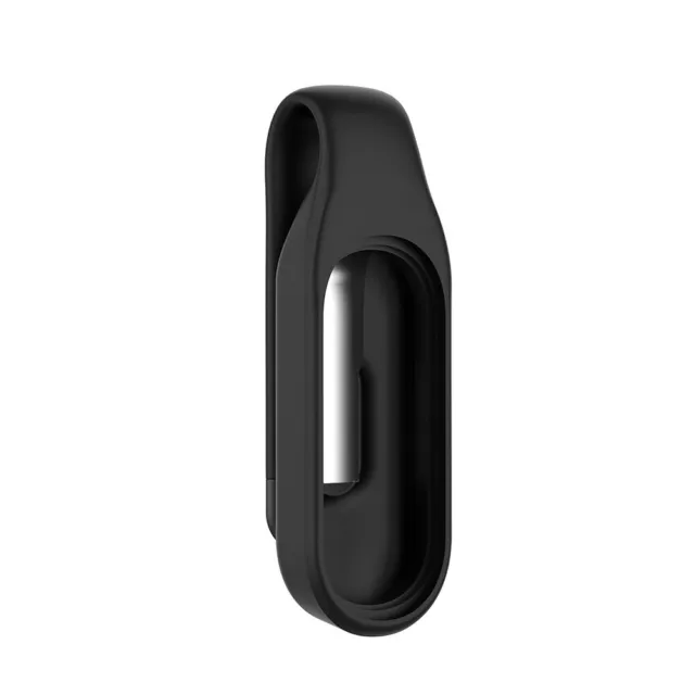 TPU Clip Case with Steel Sheet for Xiaomi Mi Smart Band 6 5 4 3 (Black)