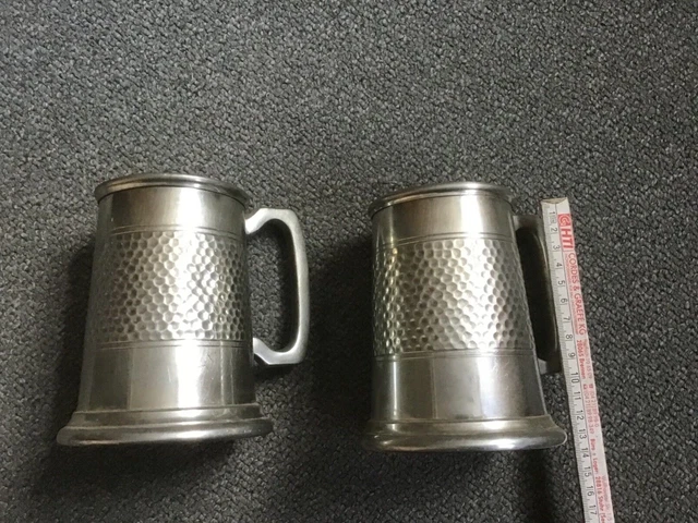 Becher - Krug - feiner britischer Zinn - Made in Sheffield England, gepunzt