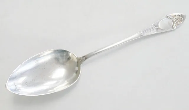 1 Swiss Silver Smith Dick Vevey .800 Continental Silver Serving Spoon  10.5"