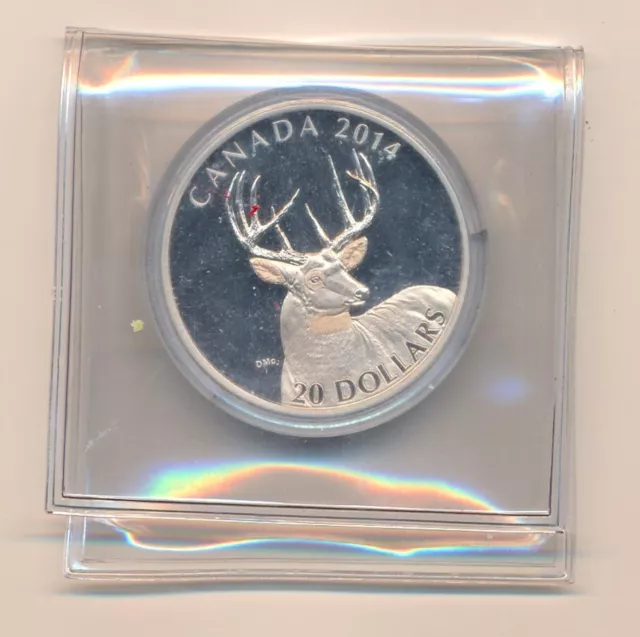 2014, $20,  Pure Silver Canada Coin, Canada Moose, 999 Silver