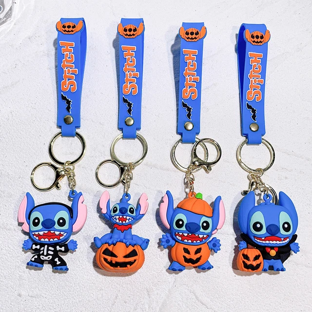 Stitch Halloween portachiavi zucca ciondolo anello chiavi borsa accessori