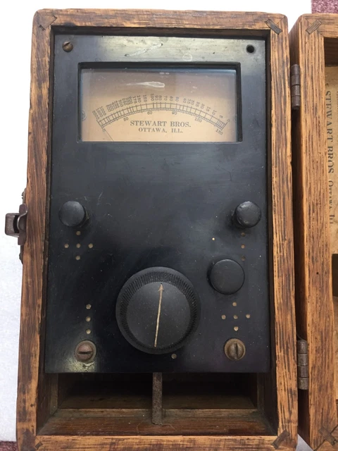 Vintage Stewart Brothers  Detecto-Meter, Telephone Test Equipment, Untested