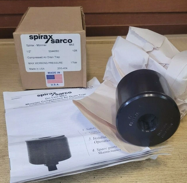 NEW IN BOX Spirax Sarco DriLine Mk3 Monnier Compressed Air Drain Trap