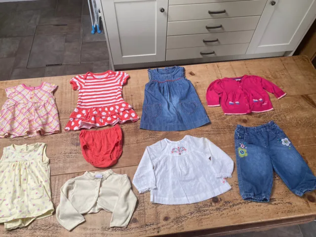 Baby Girl Bundle Clothes Age 6-9 Months - Mothercare, Mini club, M&S, Baker Baby