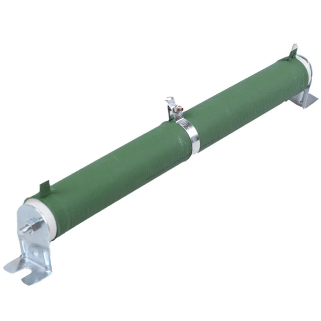 200W Watt 100 Ohm Tubo Ceramico Regolabile Reostatico Resistenza Verde Q4T4