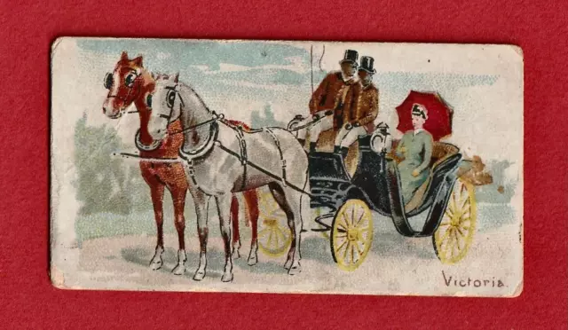 N90 Vehicles - Victoria Carriage: Goodwin Old Judge Cigarette Tobacco card 1888