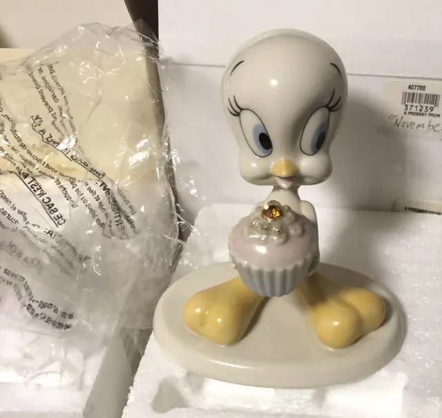 Lenox Porcelain Figurine “A Present From Tweety” November Birthstone.