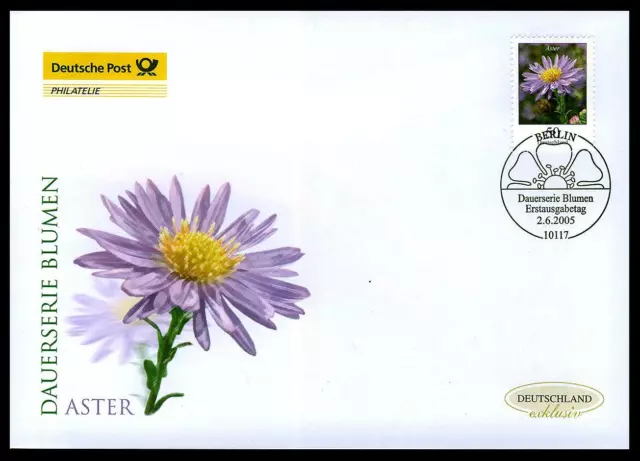 FDC 2463 exklusiv (2005) Blumen 50 C. - Aster
