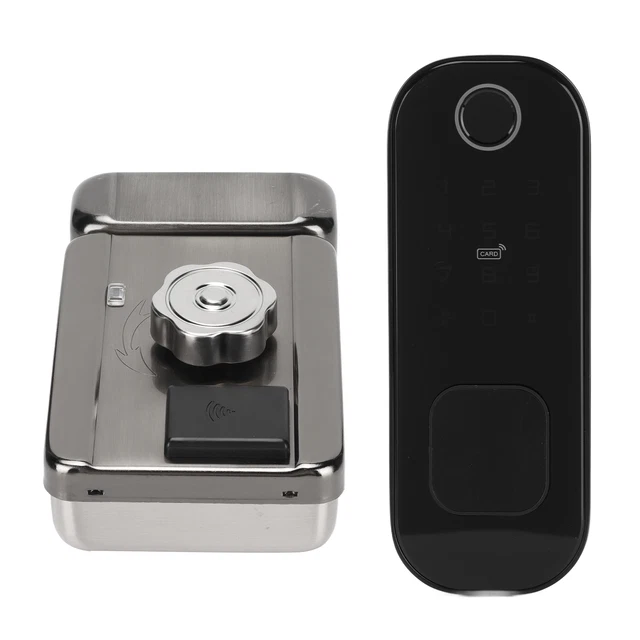 Smart Door Lock Phone Control For Fingerprint Password IC Card Door NEW