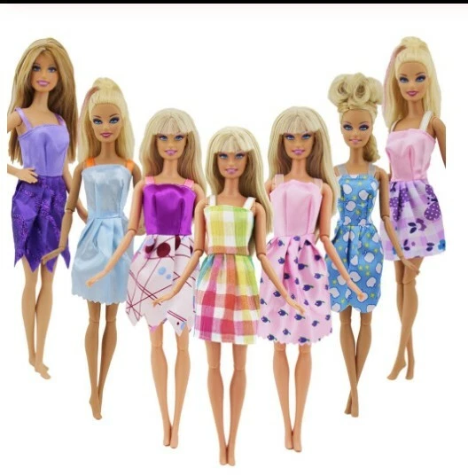 + Idea Regalo 10 Vestiti Abiti Bambole Accessori 10 Doll Dress Accessories