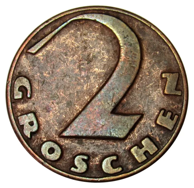 Austria 2 Groschen coin 1925 KM#2837