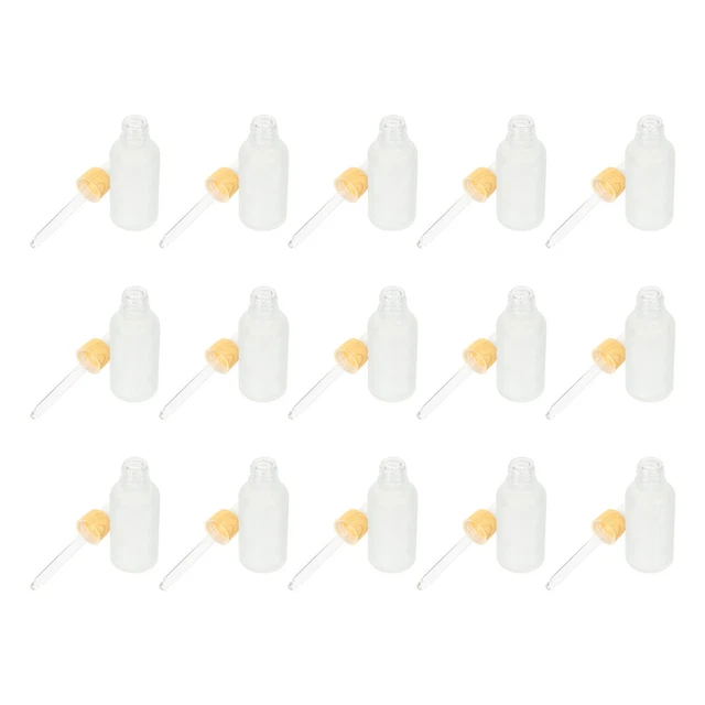 Mini-Tropfflaschen Aus Glas, 1 Ml | 200 Stück Inkl. 3 Pipetten & Trichter – Für ätherische Öle & DIY