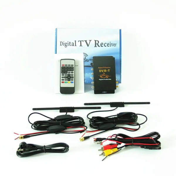 Per European Australia autoradio HD DVB-T (MPEG-4)Dual-Tuner Digital TV Receiver