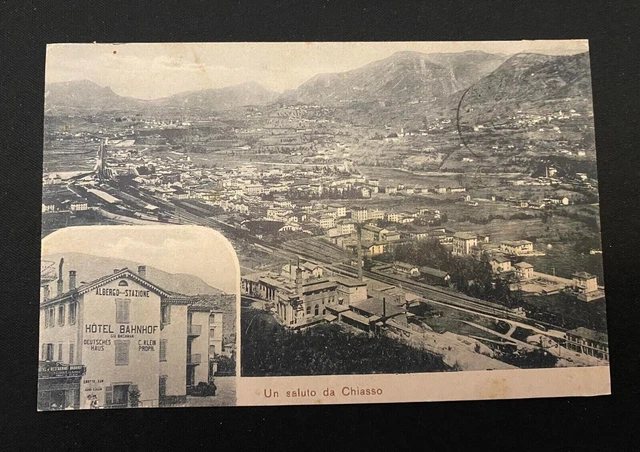 Cartolina Confine Italo-Svizzero Un Saluto Da Chiasso - Panorama