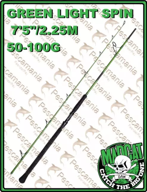 Canne Madcat GREEN LIGHT SPIN 7'5"/2.25M 50-100G