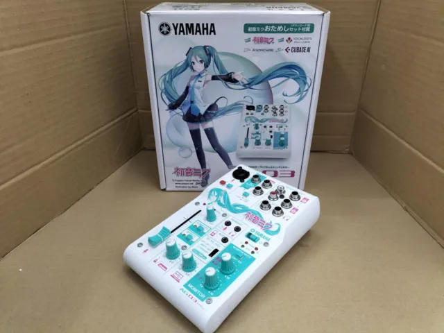 YAMAHA Hatsune Miku AG03-MIKU Limited 3-Channel USB Audio Mixer Japan 240119