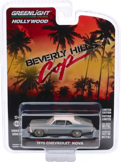 Greenlight 44870-D Hollywood Series 27 Beverly Hills Cop 1970 Nova 1/64 Scale