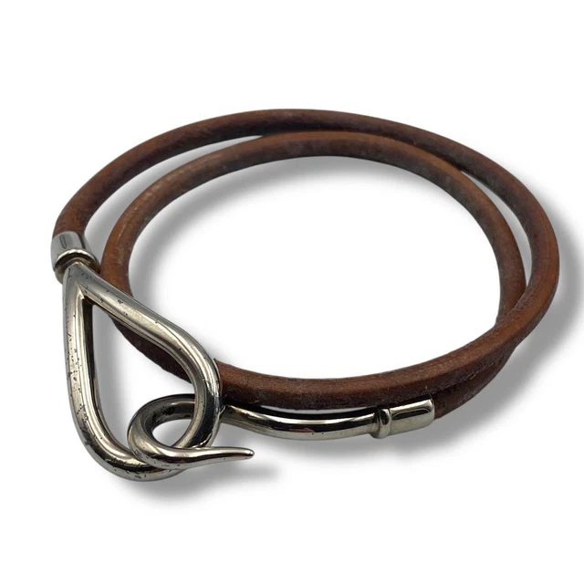 Bracelet Hermès Cuir Orange ref.481924 - Joli Closet