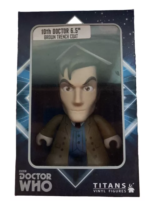 Doctor Who Titans 10th Doctor in trench coat 6.5 large vinyl figure