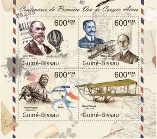 Guinea Bissau 2012 Stamp On Stamp * Imperf #2 Airplanes Stamps On Stamps 15124-5
