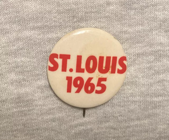 Vintage St. Louis, Missouri Gateway Arch Rare 1965 Souvenir Lapel Button Pin