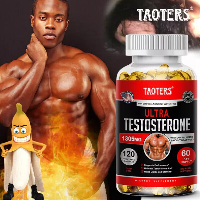 Ultra Testosterone 120 Capsules 1305mg Strong Testosterone Booster