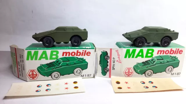 ESPEWE, DDR, NVA, Militärspielzeug,Militär, Panzer,H0,1:87,SPW 40 P, MAB mobile