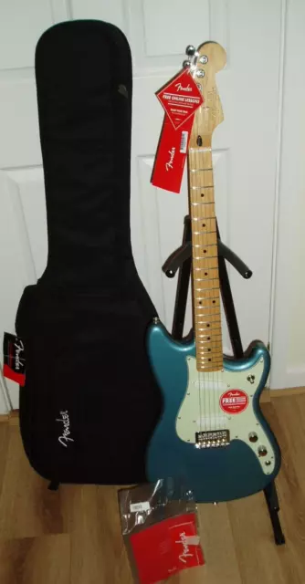 Fender Player  Series Duo Sonic Tidepool Electric Guitar + Fender Soft Case