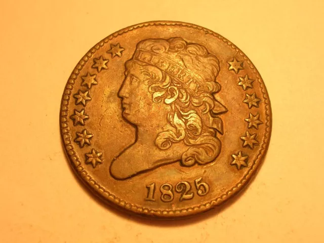 1825 Classic Head Half Cent (XF & Attractive)