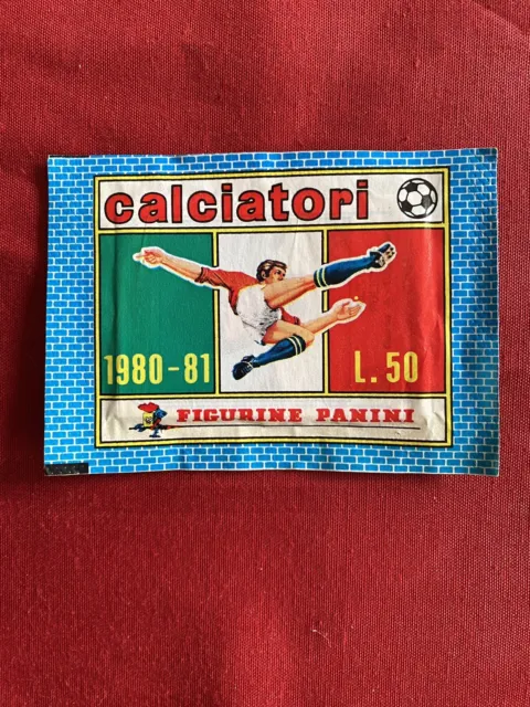Rare Sealed Packet Bustina Sigillata Figurine Calciatori Panini 1980-81