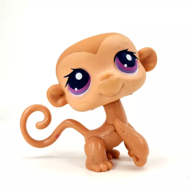 Littlest Pet Shop Monkey 415 Tan Light Brown Purple Eyes Kohls Paws Off Diary