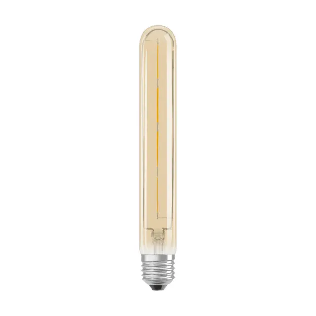 Osram LED Filament Röhre T32x185mm 4W =35W E27 klar Gold extra warm Vintage 1906