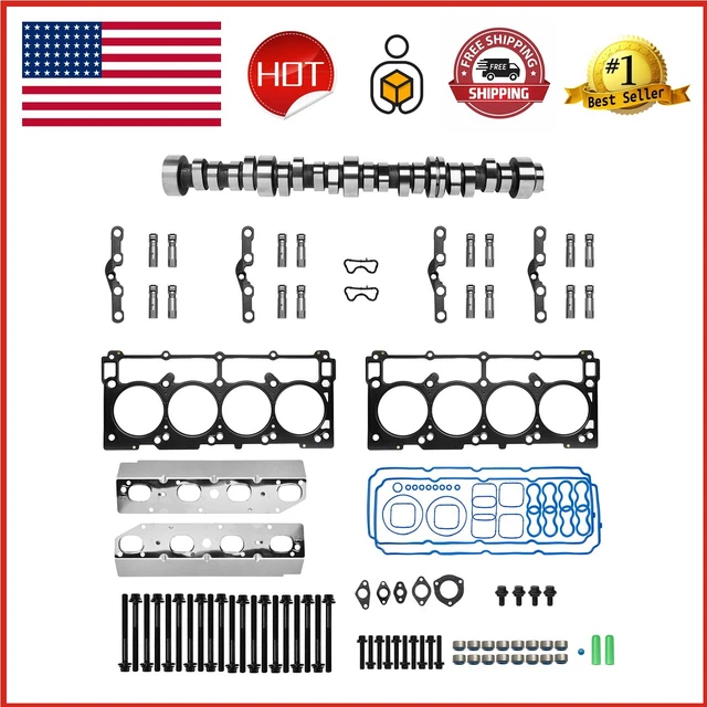 CAMSHAFT & MDS Hemi Lifters & Head Gaskets Kit Fit For 0915 Dodge Ram