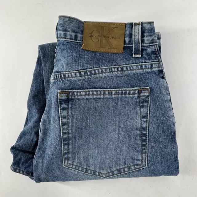 Vintage Calvin Klein Womens High Rise Sandblast Stonewashed Easy Fit Jeans sz 6