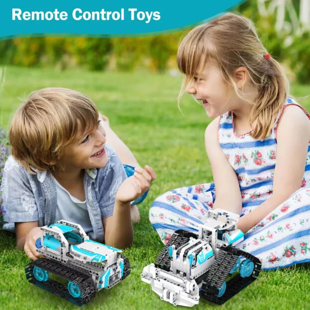 anysun STEM Robot Toys for Kids, 5 in 1 Building Toys, APP & Remote Control R... 3