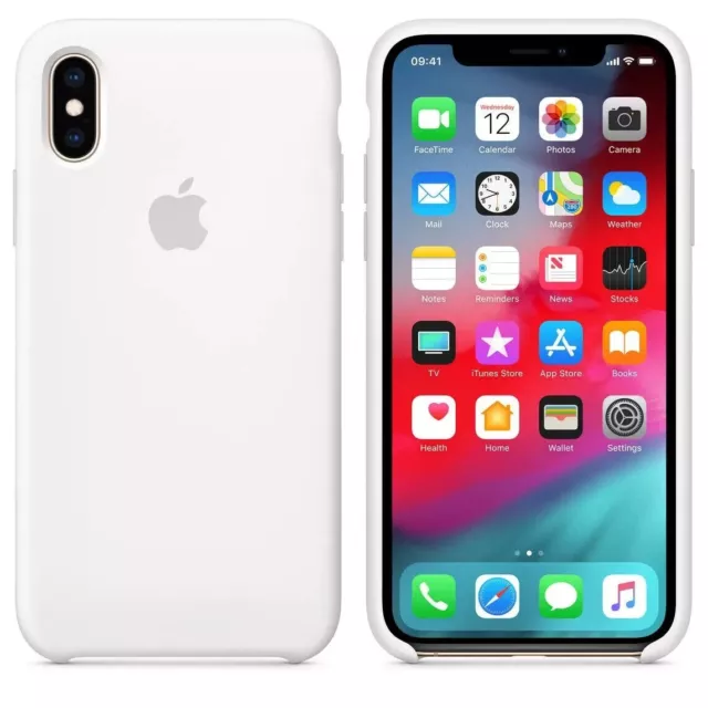 Genuine Brand Apple iPhone X/XS Silicone Case- White