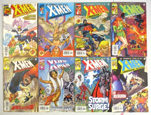 X-Men The Hidden Years #1-7, 10  John Byrne - Marvel Comics 1999