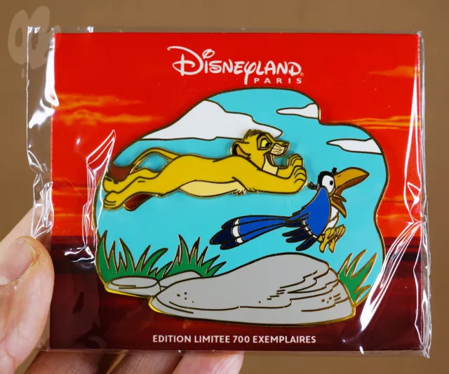 Pin Disney Simba Zazu Roi Lion King EL 700 ex Disneyland Paris