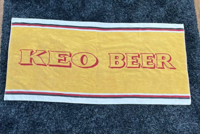 Keo  Beer Beech Towel Breweriana 53" X 25" (280)