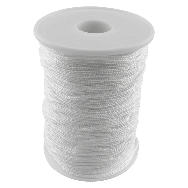 1PC 2mm Braided Shade Roller Blinds Cord White Pull String Rope, Blin...