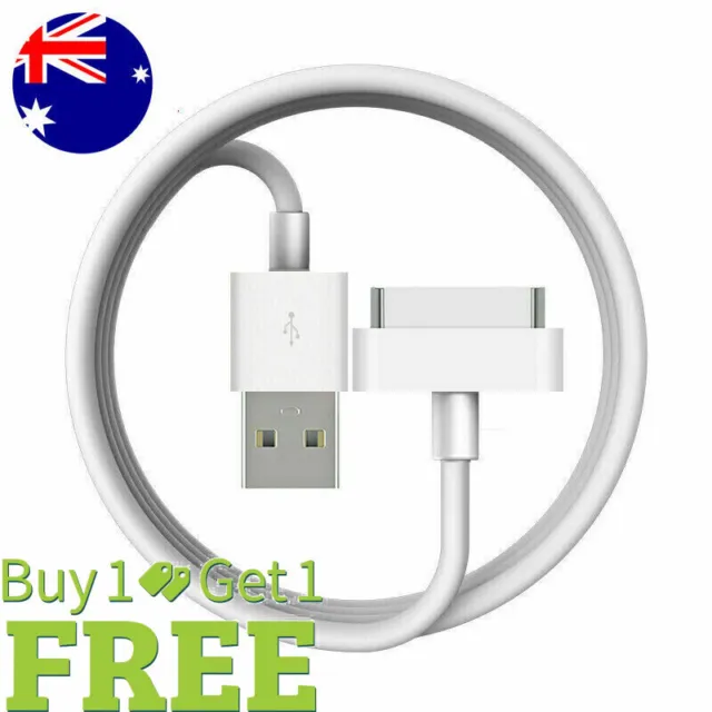 1M 30 Pin to USB Data Sync Charger Cable Lead Wire for Apple iPhone iPad iPod