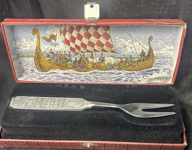 Norway kings-tinn フォーク KONGE TINN NORWAY Viking Pewter Fork w/ Box – Hardanger Bestikk