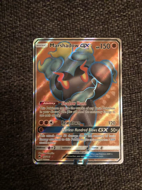 Marshadow GX 137/147 Burning Shadows Ultra Rare Full Art Holo Pokemon Pack Fresh