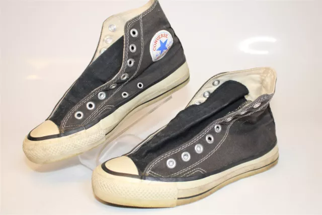 CONVERSE ALL STAR VINTAGE USA Made Mens 6.5 Black Canvas Sneakers