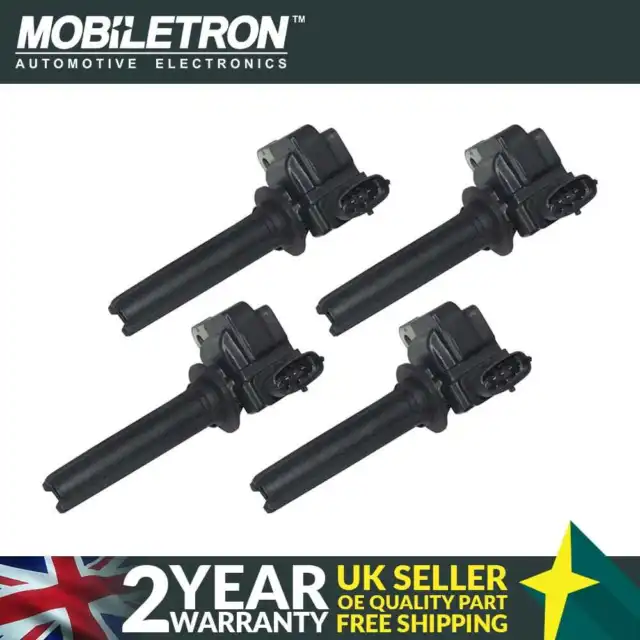 4 Pack of Mobiletron CE-181 Ignition Coil for Vauxhall Signum Vectra
