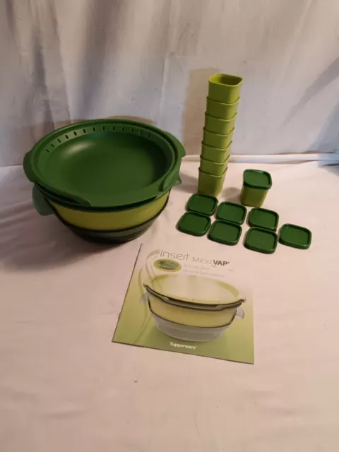 Tupperware Micro Vap vert + 8 ramequins + Livre de recettes