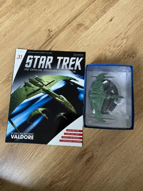 Boxed New Eaglemoss Star Trek Ship Collection The Valdore #31 Romulan Fighter