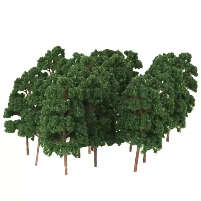 Set di 20 mini alberi modello fai-da-te in scala 1/150 per decorazioni di