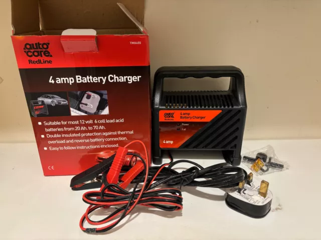 Autocare TMX455 4 Amp Battery Charger For 12V 6 Cell Lead Acid 20 -70Ah Battery